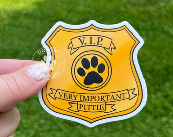 Dog sticker, Pitbull sticker, badge sticker, waterproof sticker, cute sticker, dog lover sticker