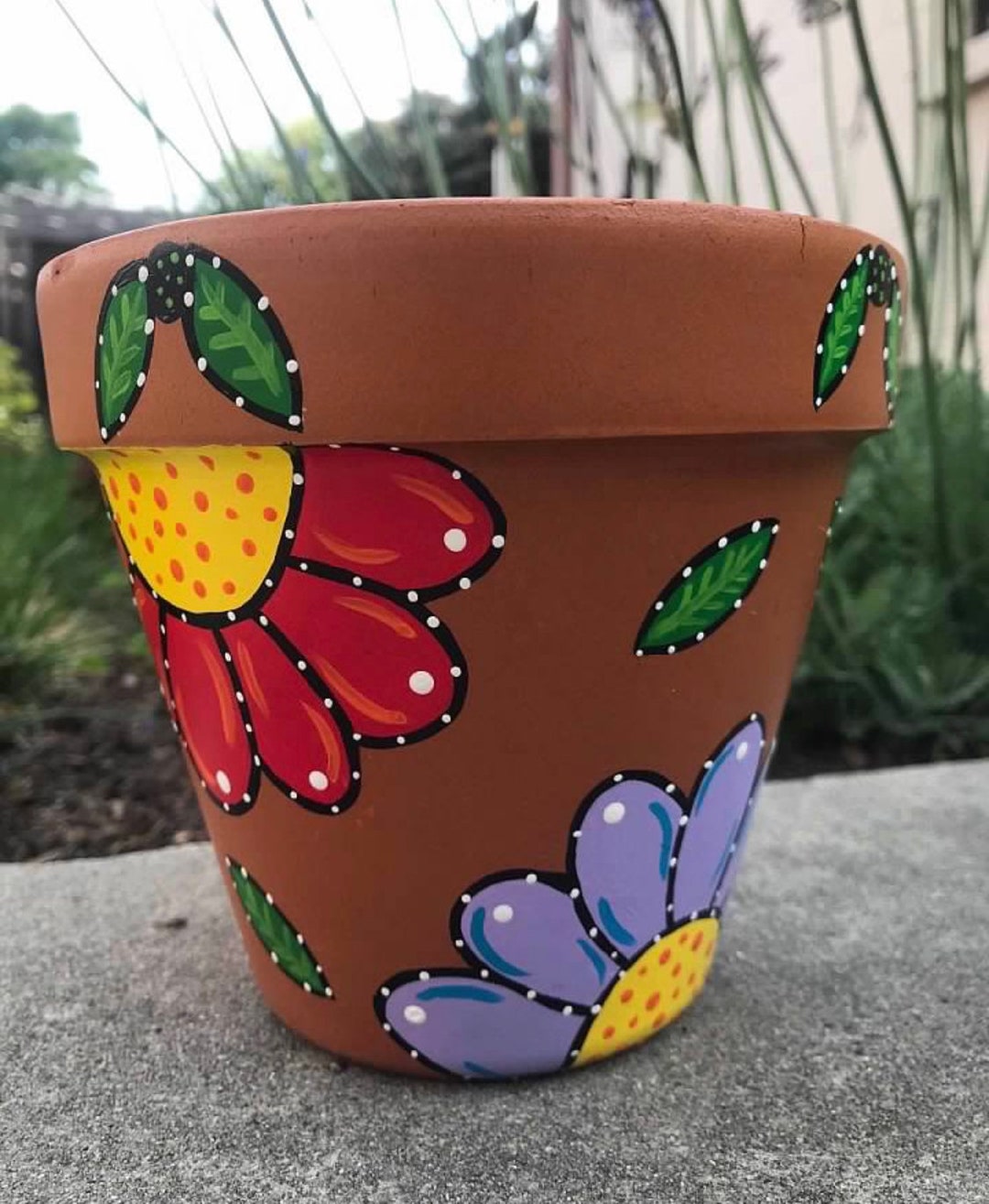 Spanish Style Inspired Flower Pot, Spanish Flower Pot, Succulent Pot