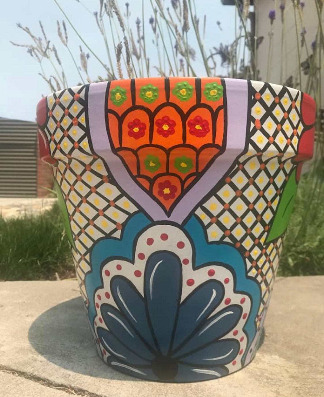 Spanish Style Inspired Flower Pot full Pot Spanish Pot Etsy