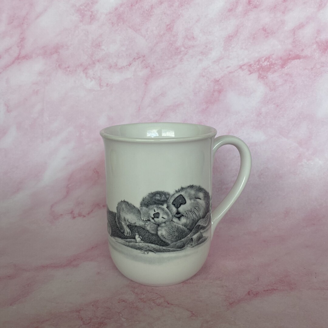 Vintage Otagiri Porcelain Sea Otter Mug, Collectible Jonah's Workshop