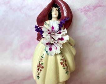 Vintage Weil Ware California Pottery Lady Vase/Planter, Mid-Century Pottery
