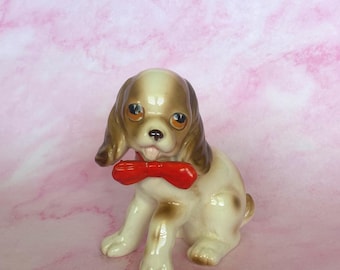Vintage Porcelain Cocker Spaniel Figurine: Nippon Yoko Boeki, Made in Japan