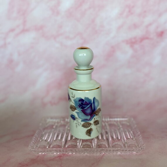 Vintage Dev Porcelain Rose Spritzer Perfume Bottle, D… Gem