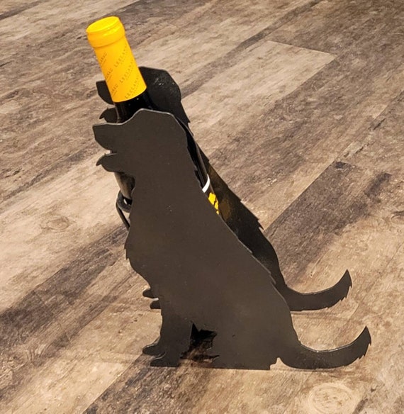Metal Dog Wine Bottle Holder Etsy Australia