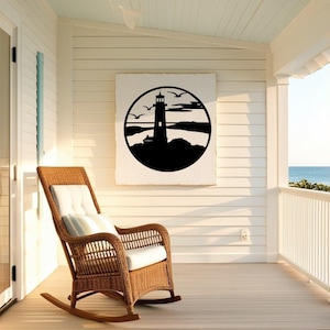 Lighthouse Metal Wall Art Decor, Lighthouse, Lighthouse Art, Nautical, Nautical Decor, Nautical Art, Home Decor, Wall Art