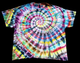 Wild Colors Ice Tie Dye Spiral Shirt handmade*ADULT SIZES* plus size, festival wear, Grateful Dead top,Summer Boho Fashion,Good Vibes Only