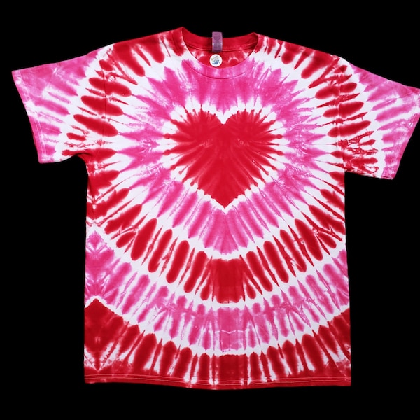 Love Heart Tie Dye Shirt **ADULT SIZES** Valentine's Day Shirt, Birthday Gift, Plus Size Tops, Best gift for her, girlfriend, mother