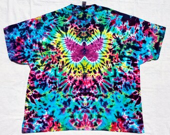 blue tie dye butterfly moletom com capuz
