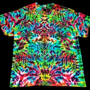 Dark Stained Glass Rainbow Tie Dye Shirt *ADULT *Sizes, Plus Size Tops, Boho Style Fashion, Gift idea, Music Festival Wear