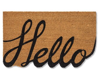 Say "Hello" Doormat | Year Round Doormat |  Front Door Doormat | Home Doormat | Unique "Hello" Doormat |