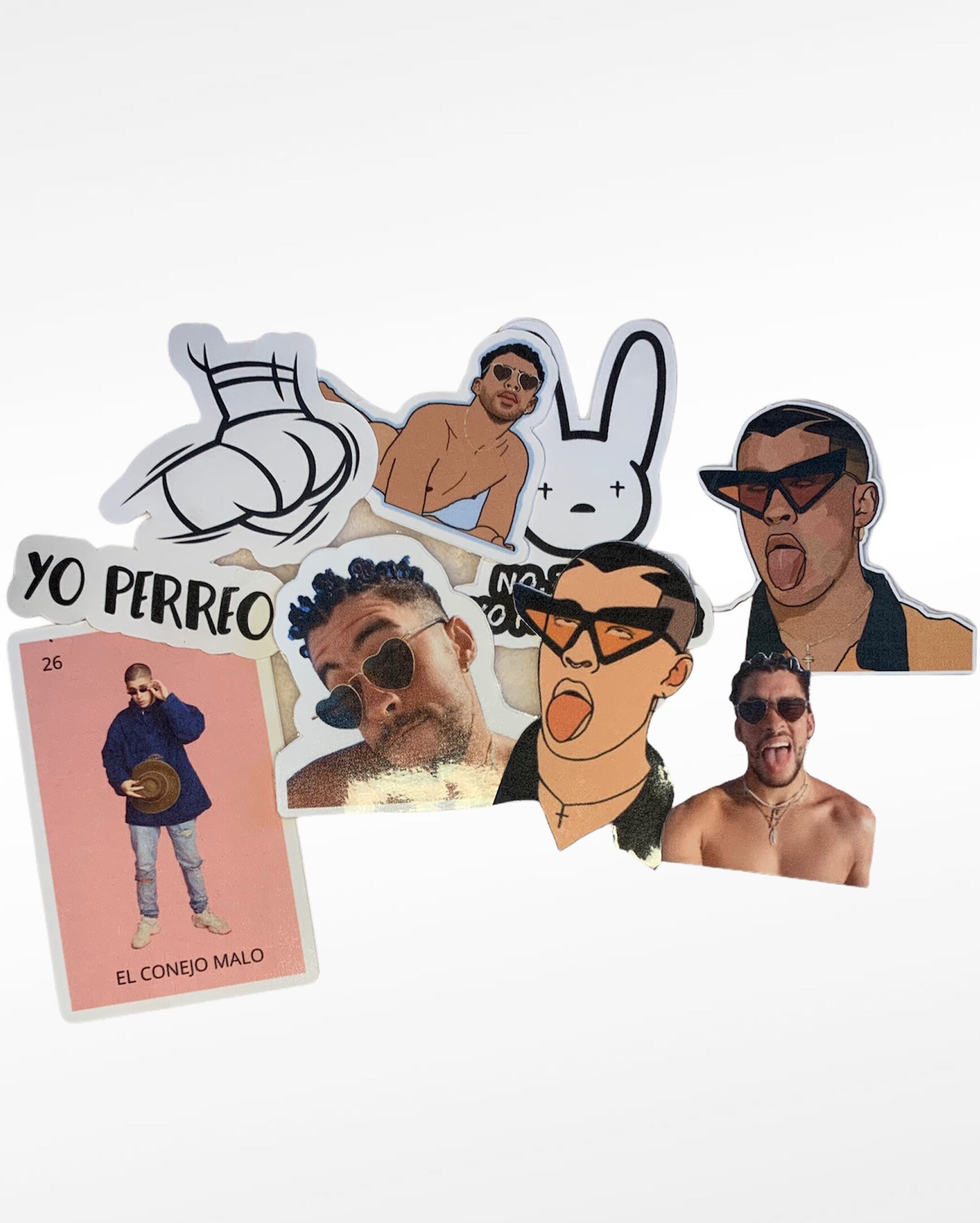 Bad Bunny Stickers Etsy