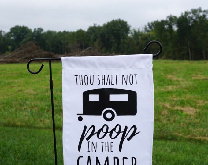 Funny Camping Flag Etsy