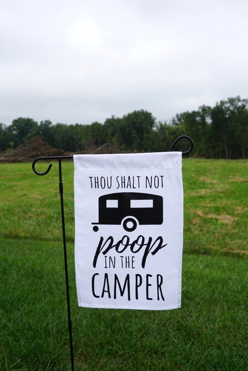 Funny Camping Flag Etsy