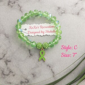 Green Ribbon Awareness Bracelets