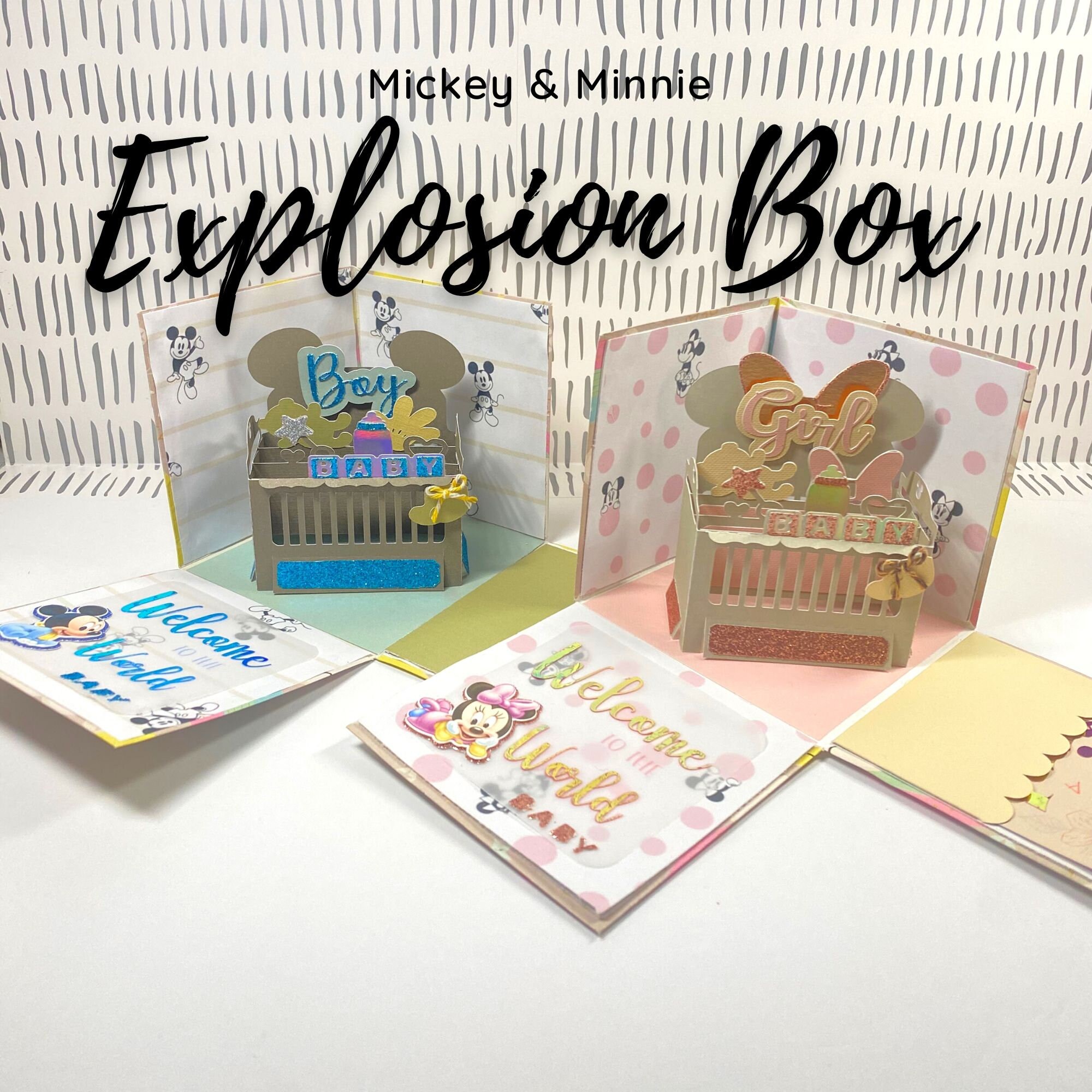 Disney Themed Explosion Box Baby Shower Gift Explosion Box -