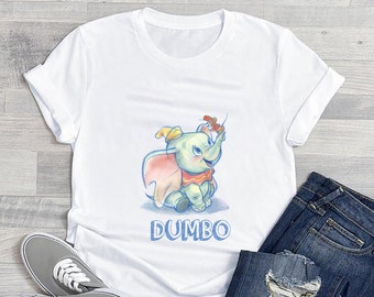 Disney Women/'s Dumbo Happy Day T-Shirt