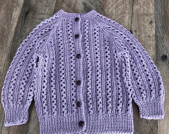 Knitted baby cardigan