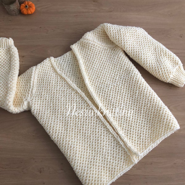Knitted Chunky cardigan, sweater