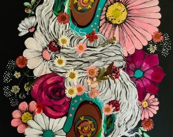 Everlasting Beauty / Art Print By African American Artist / Black Artist