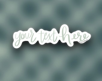 Custom Word Sticker, Personalized Waterproof Vinyl Decal