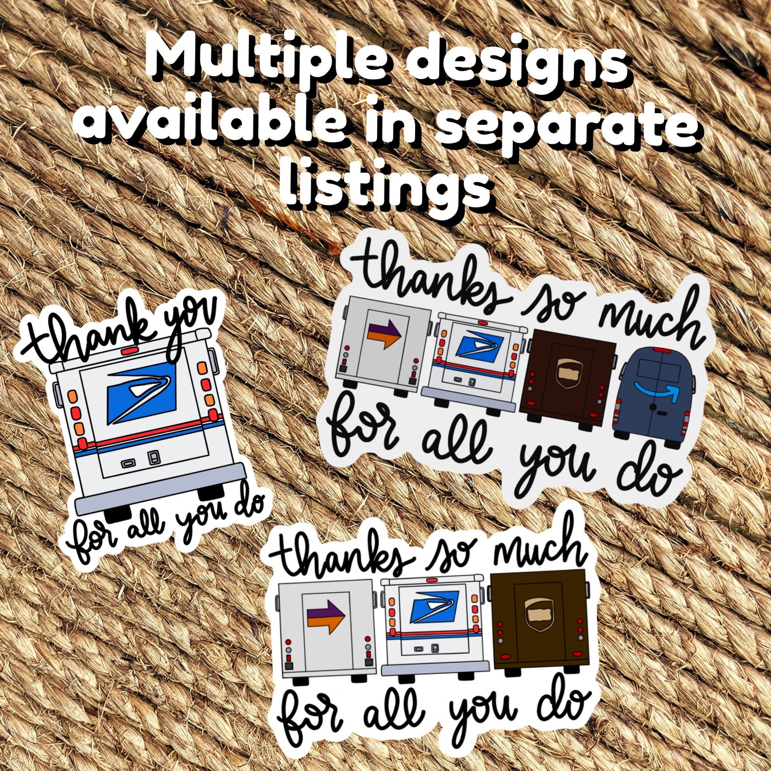 USPS Sticker Waterproof Stickers Mailman Gift Mailbox Etsy