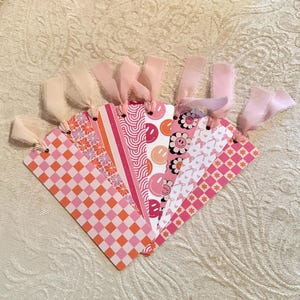Girly Bookmark Bundle for Book Club, Pink Bookmark, Bookish Gift for Reader, Cute Bookmarks