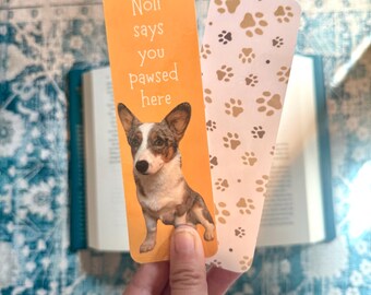 Custom Dog Bookmark, Animal Lover Gift for Pet Lovers, Personalized Bookmark for Women, Custom Pet Gift for Owners, Pet Photo Book