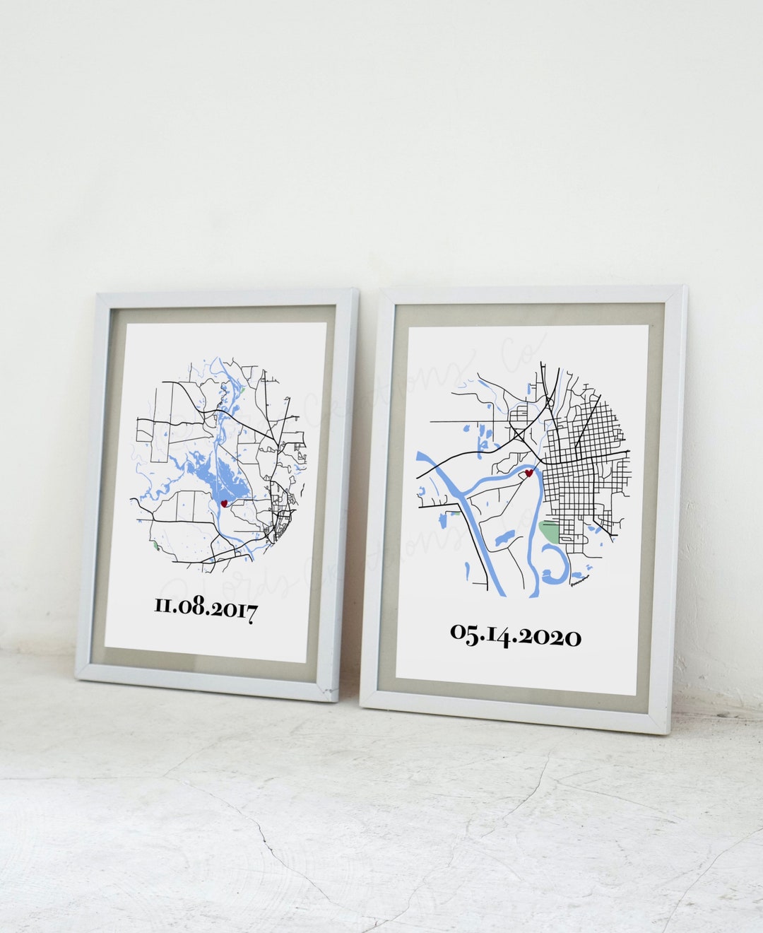 Custom Map Print - Etsy