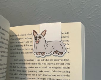 Regalos de Corgi, marcapáginas de perro Corgi para niños, regalo para amantes de los animales, marcapáginas de Halloween para marido, lindo marcapáginas magnético para mujeres