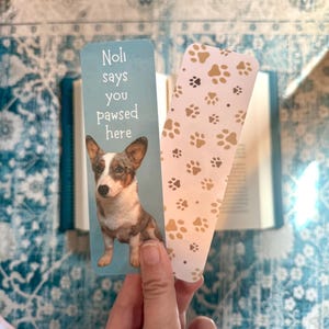 Custom Dog Bookmark, Animal Lover Gift for Pet Lovers, Personalized Bookmark for Women, Custom Pet Gift for Owners, Pet Photo Book