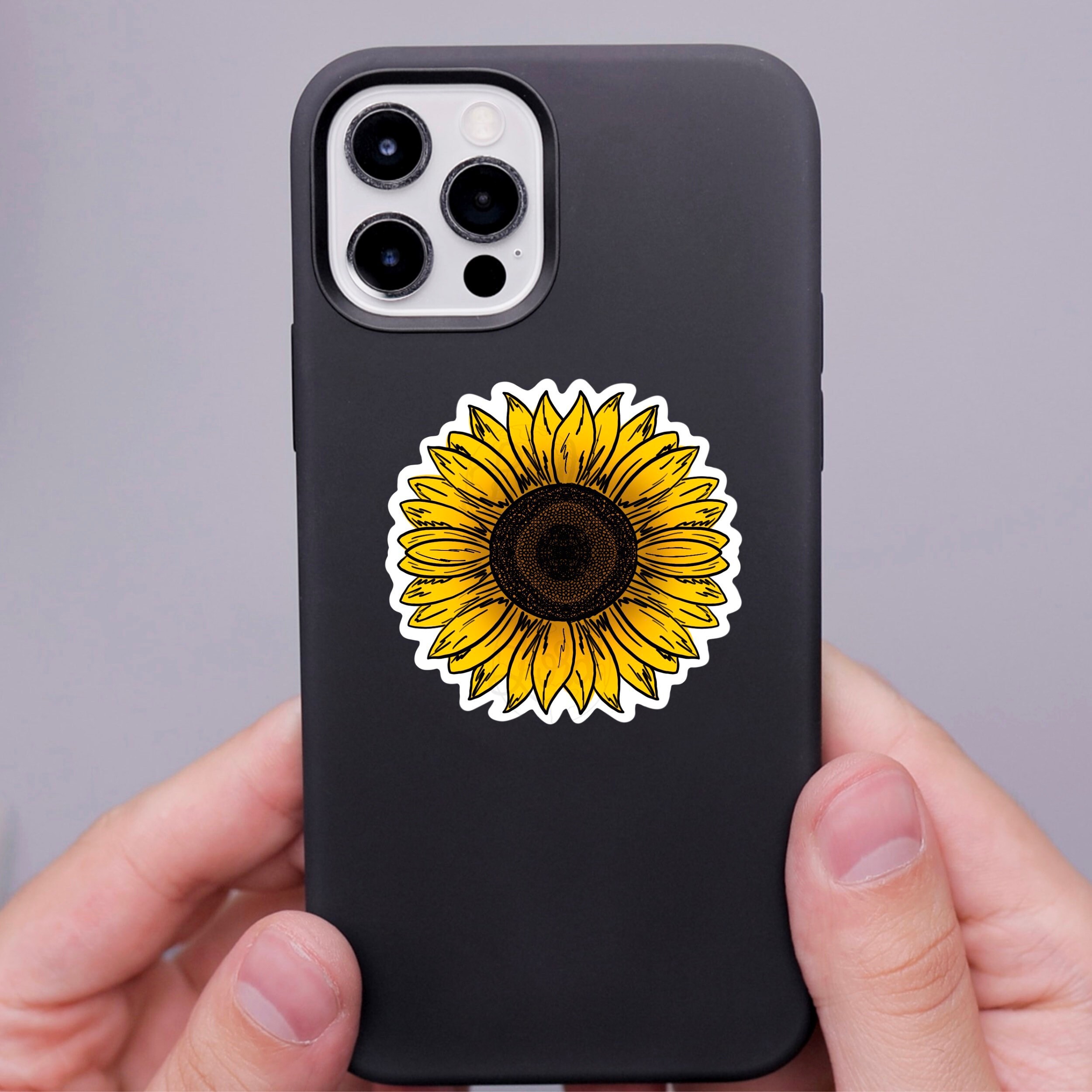 Waterproof Sunflower Decal, Laptop and Water Bottle Sticker - Etsy