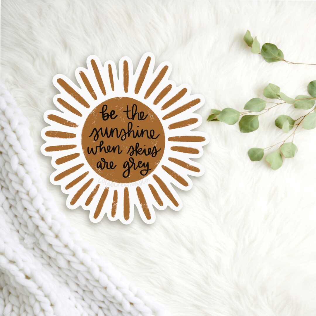 Sun Sticker for Water Bottle, Be the Sunshine, You Are My Sunshine ...