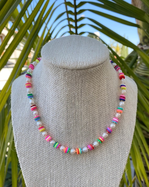 Heishi bead necklace deals