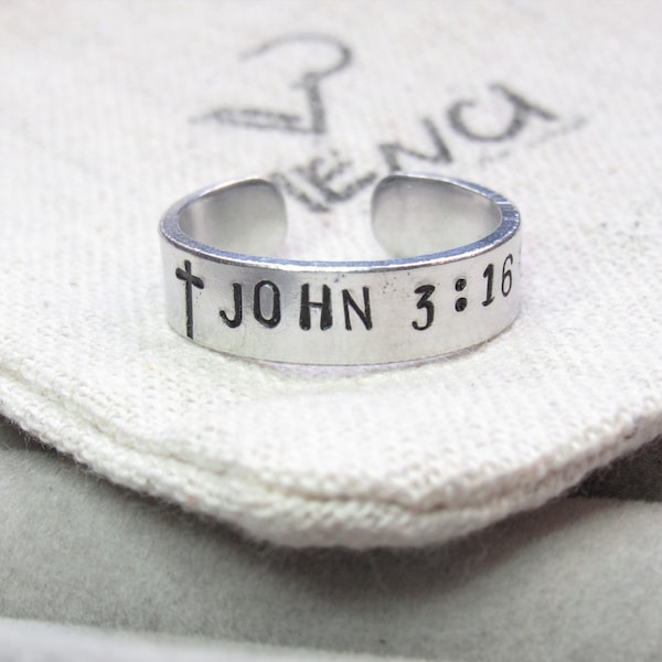 Bible Verse Ring Etsy