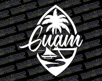 Guam Island Vinyl Decal – Car, Laptop & Water Bottle Sticker