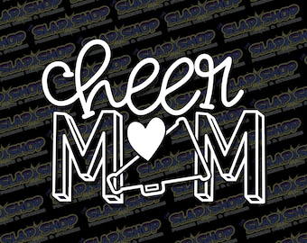 Cheer Mom Die-Cut Vinyl Decal - Stickers - Click to Explore Colors & Sizes - Perfect Gift - Free Shipping!