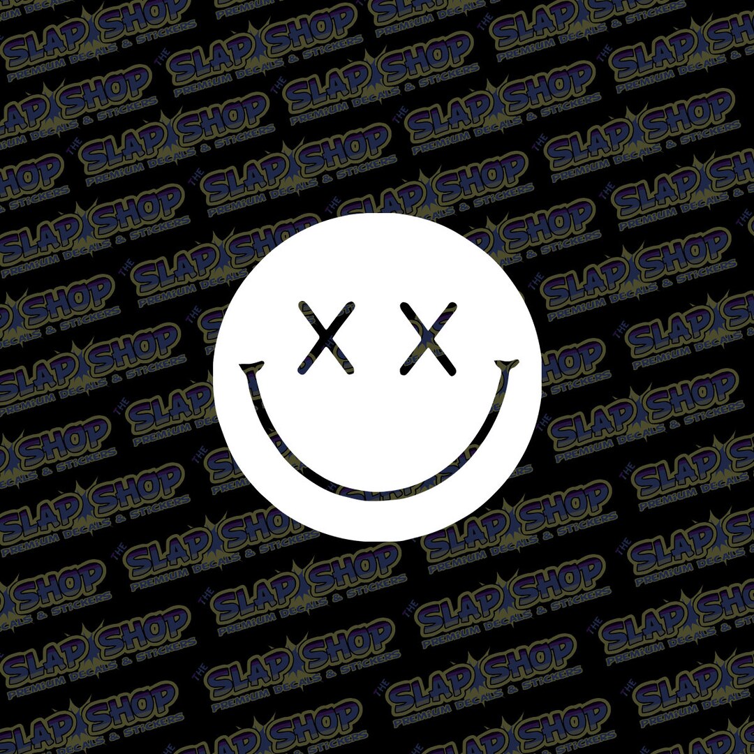 XX Smiley Face Vinyl Decal – Retro Funny Sticker for Car, Laptop