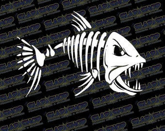 Bone Fish Die Cut Vinyl Decal for Car, Truck, Laptop, Window's CLICK to EXPLORE more colors and size options! And Free Shipping!