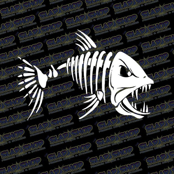 2-Piece USA Kayak Decals – Fish Bones Skeleton Stickers For Kayaks, Canoes, Boats, Cars & Walls - View #10