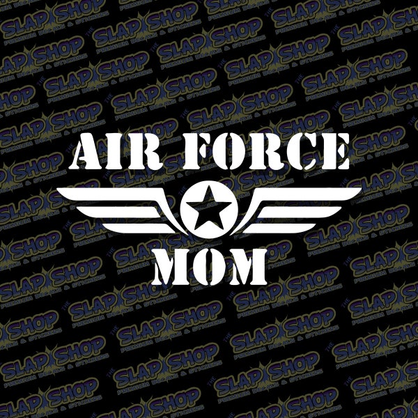 Air Force Mom Die Cut Vinyl Decal for Car, Truck, Laptop, Window's CLICK to EXPLORE more colors and size options! And Free Shipping!