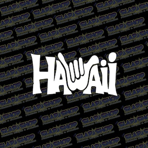 Hawaii Shaka Vinyl Decal | Hawaiian Hang Loose Sticker | Island Car, Laptop & Water Bottle
