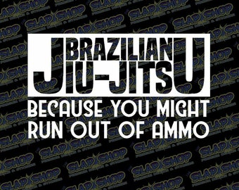 Brazilian Jiu-Jitsu Die-Cut Vinyl Decal - Stickers - Click to Explore Colors & Sizes - Perfect Gift - Free Shipping!