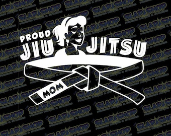 Proud Jiu-Jitsu Mom Vinyl Decal | BJJ Car Sticker