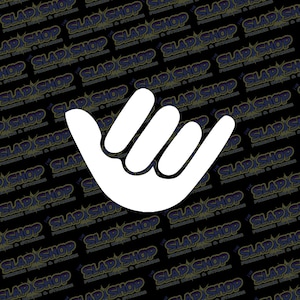 Shaka Hawaiian Die-Cut Vinyl Decal - Stickers - Click to Explore Colors & Sizes - Perfect Gift - Free Shipping!