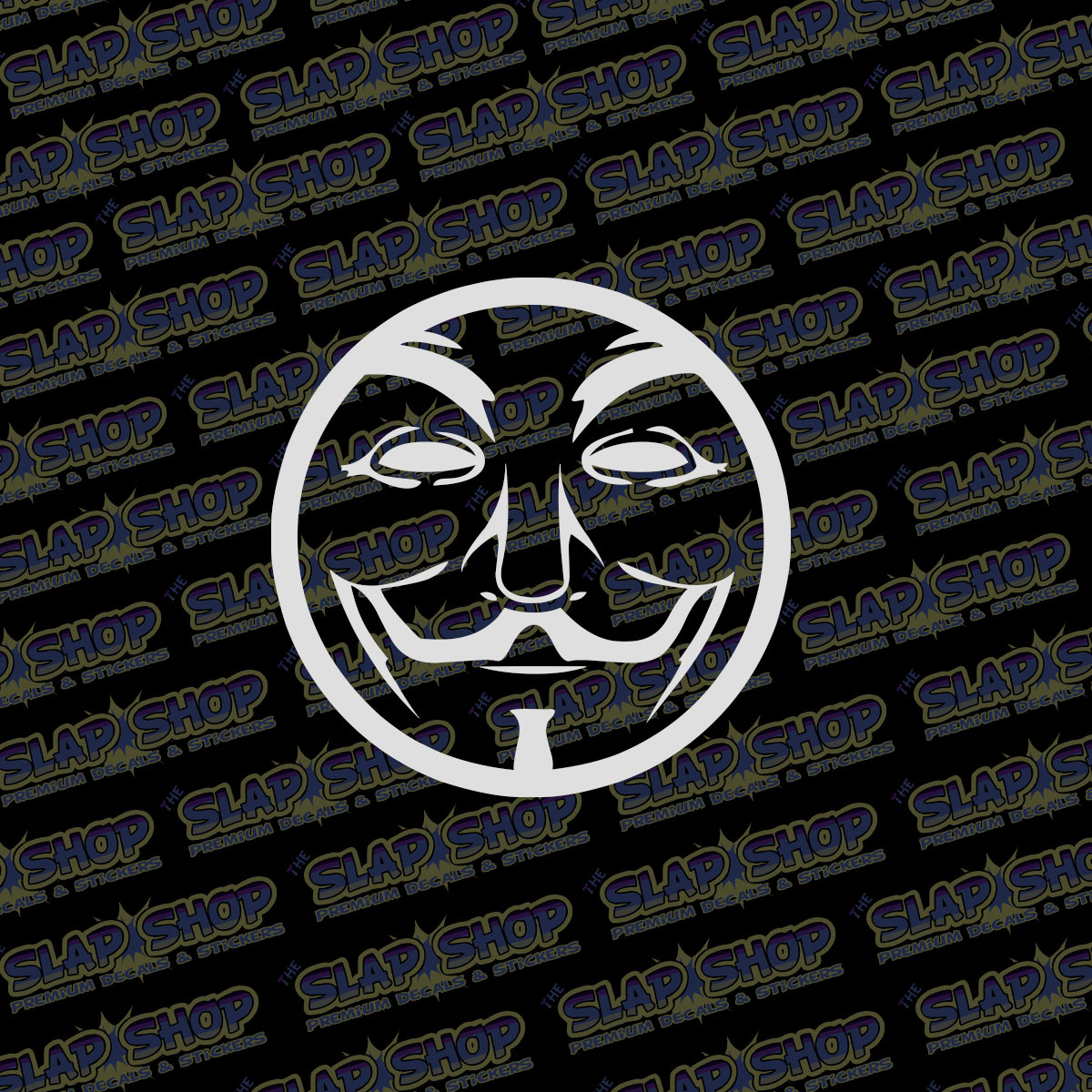 Anonymous Mask Vinyl Decal | V for Vendetta Guy Fawkes Design - Etsy