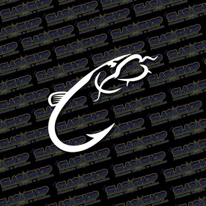 Hooked Cat Fish Hunting And Fishing Vinyl Decal - Stickers - Click to Explore Colors & Sizes - Perfect Gift - Free Shipping!