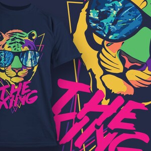 The King Lion Digital Art Graphic, Sublimation, DTG, Mug Art, Coasters, T-shirts, POD,