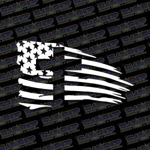May include: A distressed white American flag with a cross in the center. The flag is on a black background.