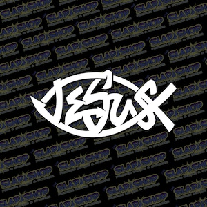 Jesus Fish Die-Cut Vinyl Decal - Stickers - Click to Explore Colors & Sizes - Perfect Gift - Free Shipping!
