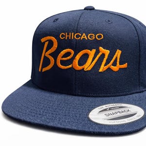 Retro Chicago Bears Yupoong Snapback Hat | 90s Vintage Clark Griswold Style